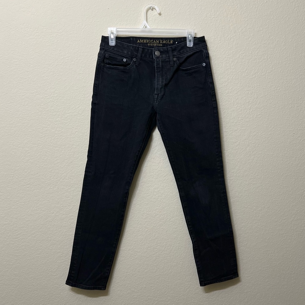 American Eagle Outfitters Black Extreme Flex 4 Men's Slim Jeans (28x28)